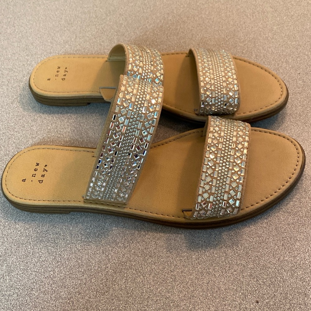 A new day - Kershaw embellished sandals. Size 7.5